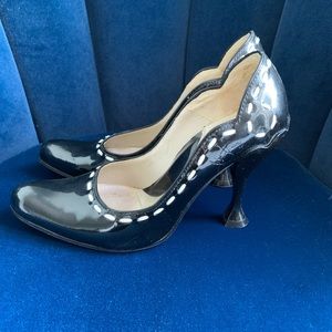 Fluevog Listen Audrey Patent Leather Heels